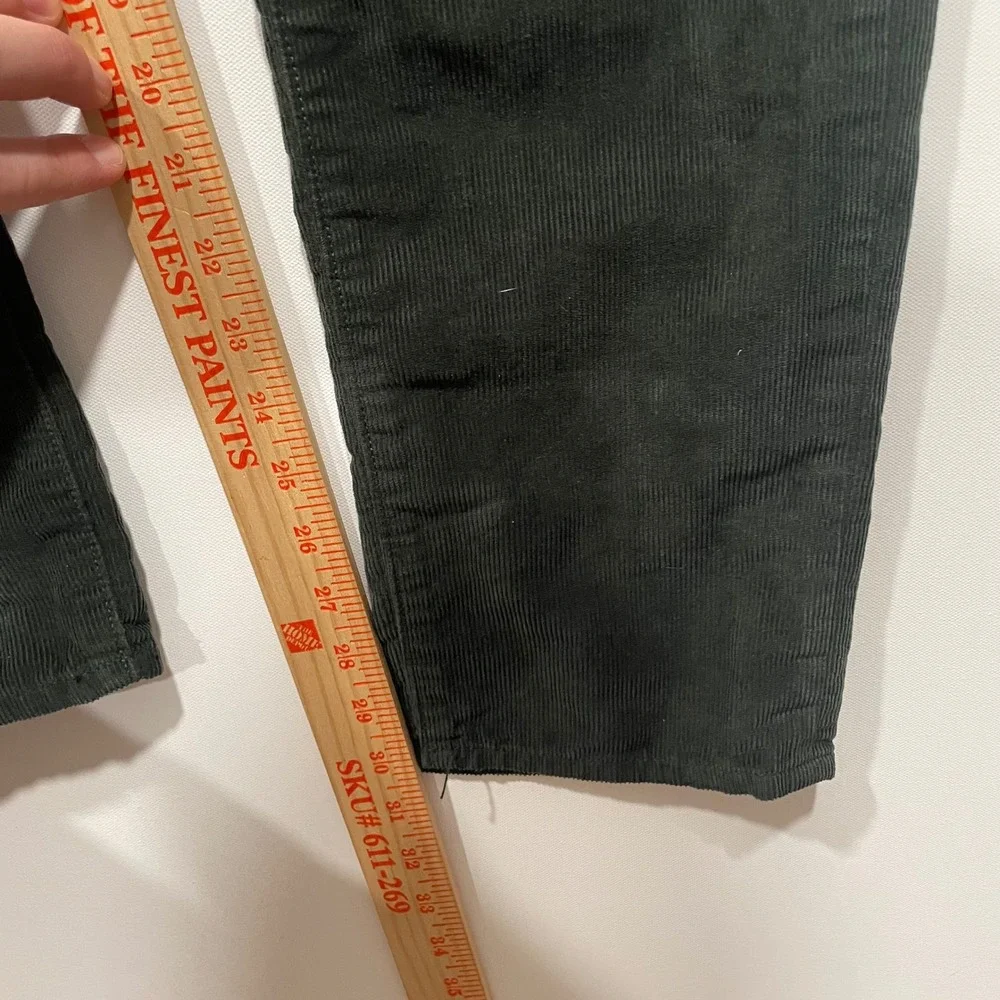 J Crew 770 Corduroy Pants Deep‎ Green Slim Fit Mens Size 29x32
